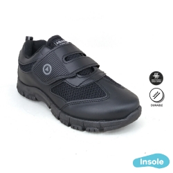 Black School Shoes Mesh 2321 Primary | Secondary Unisex ABARO